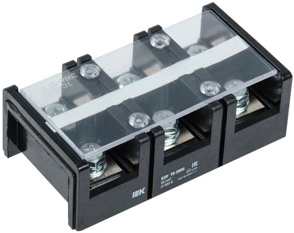 Блок зажимов БЗН ТС-2003 95 мм2 200A 3 пары | YZN42-03-095-K02 IEK