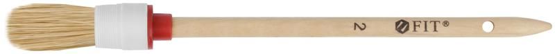 Кисть круглая натуральная светлая щетина №2 (20мм) FIT 01302 РОС