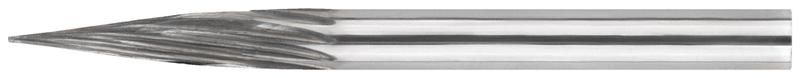 Шарошка карбидная по металлу диам.хвостовика 3мм конические с заостренным наконечником - 36586 РОС