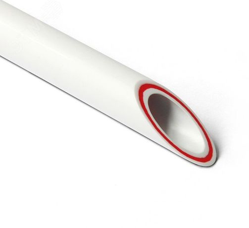 Труба полипропиленовая 160x26.6 SDR 6 PN 25 PPR RUBIS армированная стекловолокном белая, хлыст 4м - PA37028P PRO AQUA