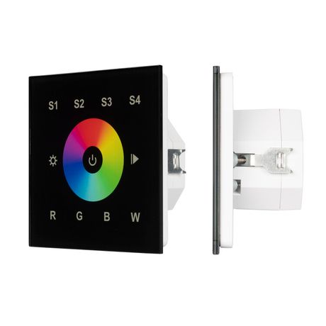 Панель сенсорная DALI-901-11-1G-4SC-RGBW-DT8-IN Black (BUS/230V) (IARL, IP20 Пластик, 3 года) - 037199 Arlight