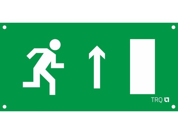 Пиктограмма (наклейка) ПЭУ 093/094 Выход прямо левосторонний/правосторонний (242х50) PC-M/комплект,2шт./ MIZAR SPS | 2501002500 Световые Технологии