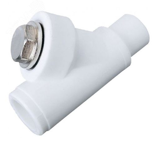 Фильтр сетчатый 25х3/4' ВН косой, полипропиленовый PPR белый - 10142025 VALFEX 00000015554