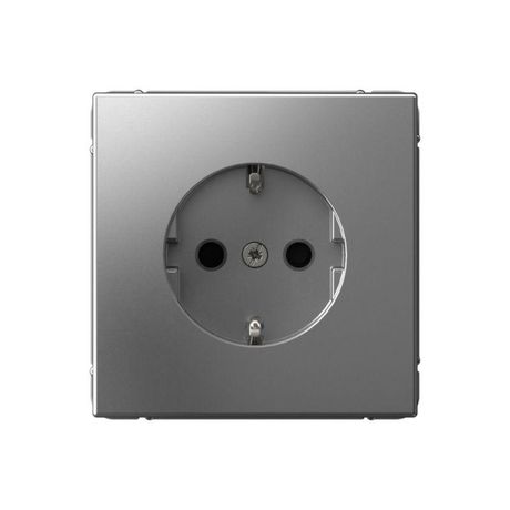 Розетка ArtGallery 16А с заземл. защ. шторки механизм сталь SE GAL000945 APC