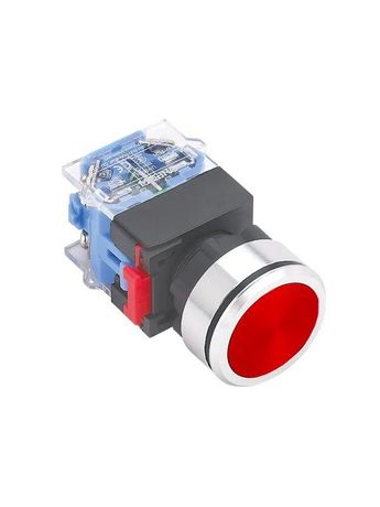 Выключатель кнопочный ВК30-M11/R/P 1НО+1НЗ цилиндр d30мм IP65 красн. Электротехник ET859212