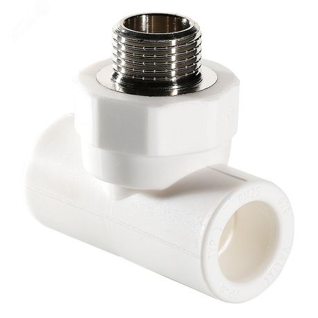 Тройник комбинированный 20 х 1/2' НР полипропиленовый PPR белый - VTp.733.0.02004 VALTEC PV7332004