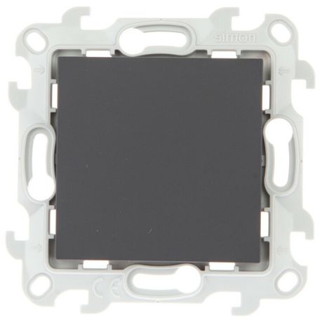 Выключатель 1-кл. 1п 2мод. СП Simon 24 10А IP20 механизм графит 2450101-038