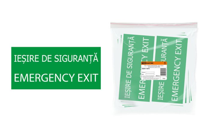 Знак "ЗАПАСНЫЙ ВЫХОД" 200х100мм (румынский язык) | SQ0817-0076 TDM