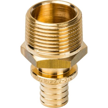 Переходник НР 16xR 3/4 для труб из сшитого полиэтилена аксиальный - SFA-0001-001634 STOUT RG008P0TP43N41