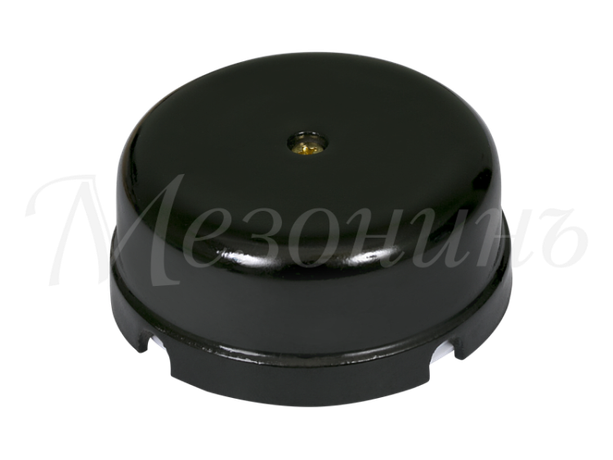 Коробка распределительная фарфоровая D80мм, высота 33мм, IP20, цвет - черный, ТМ "МЕЗОНИНЪ" | GE70235-05 GREENEL