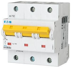 Выключатель автоматический 125А кривая отключения В 3 полюса отключающая способность 15 кА - 248032 EATON