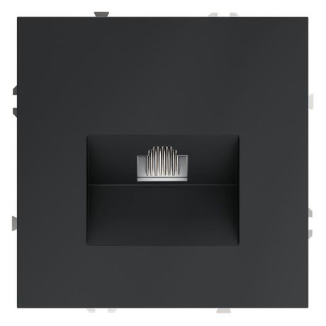 Розетка компьютерная 1-м СП S70 RJ45 кат.6 механизм графит Voltum VLS060107 Voltum арт. VLS060107