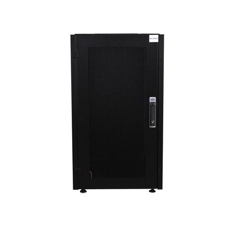 Шкаф напольный 19дюйм 22U 600х600 передн. дверь перфорир.; задн. стенка перфорир. черн. Datarex DR-721101