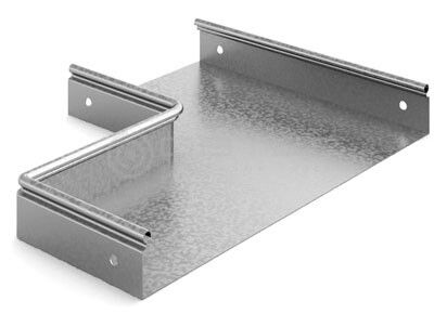 Переход прямой правый 200х100х50, толщ. 0,7 мм, Сендзимир цинк, 035121 | ППП-200х100х50-0,7-СЦ Ostec