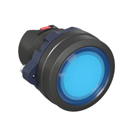 Головка кнопки плоская прозрачная с фиксацией, синяя | M22P-FLLBP DKC ДКС