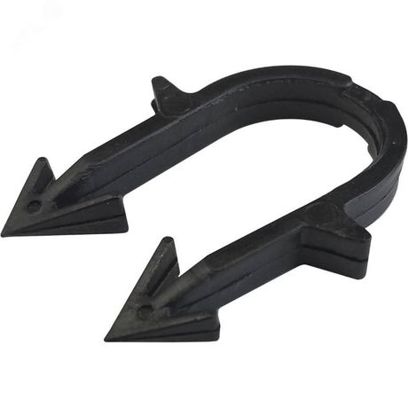 Скоба якорная для труб д.16-20мм, цвет черный - SMF-0003-001620 STOUT RG008SB7OL5D7G