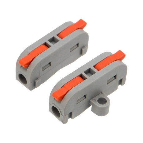 Клемма строительно-монтажная СМК проходная 222-421P 1п 0.08-4кв.мм с монтажной площадкой сер. (уп.50шт) Rexant 07-6261 MEET