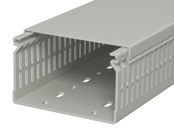 Распределительный кабельный канал LK4 N 60x100x2000 мм (ПВХ,серый) (LK4 60100) | 6178211 OBO Bettermann