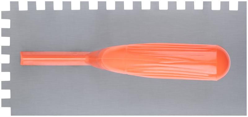 Гладилка зубчатая 280х130мм зуб 10х10мм пластик. ручка стальная КУРС 05139