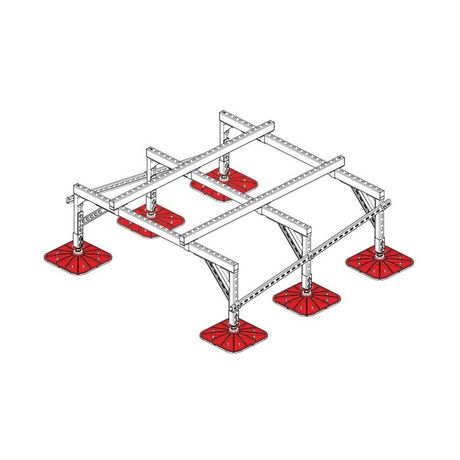 Конструкция опорная для установки оборудования TECHNORAPTOR FOOT 1500х1500 тип 3 KM-TR-F-SSEI-1500-1500-3 КМ TR0027 КМ-Профиль