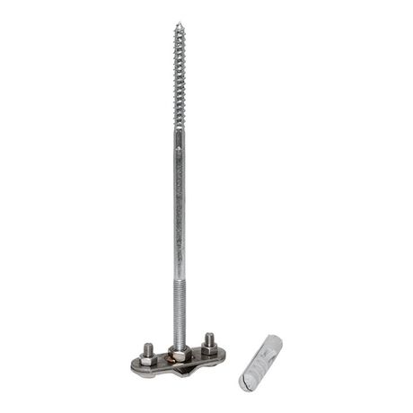 Держатель фасадный L=250мм Ni EKF PROxima | lp-d2304-ni