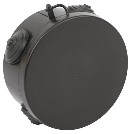 Распределительная коробка KOR-85-40-4g-B открытой установки черная 85х40мм с гермовводами 4 вх. IP54 - Б0061801 ЭРА