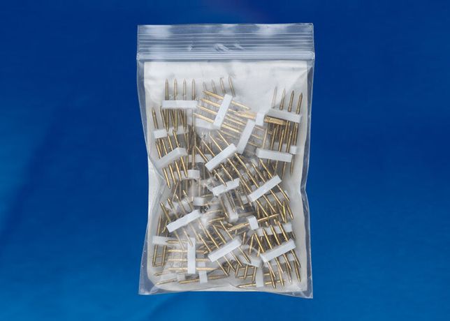 Коннекторы для светодиодной ленты 220В 5050RGB, 4 контакта, UTC-K-04/B67-RGB COPPER 050 POLYBAG прозрачный 50 шт/упак | 10829 Uniel