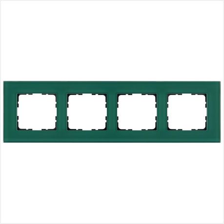 Рамка 4-м G-Glass стекло лазурн. Jasmart G1004GJ