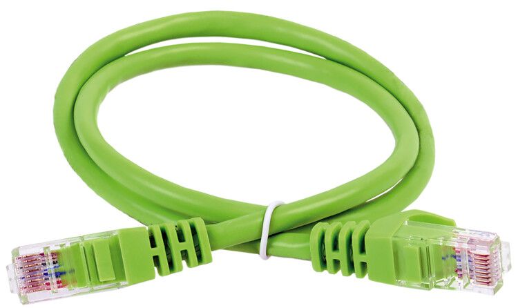 Коммутационный шнур кат. 6 UTP LSZH 0,5м зеленый | PC02-C6UL-05M ITK IEK