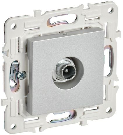 Розетка телевизионная проходная TV SKANDY SK-A17S серебр. IEK SK-A10-P-K23