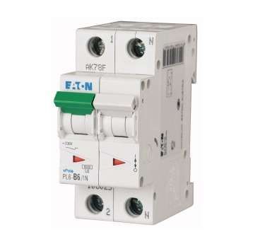 Автоматический выключатель 0,5А, кривая отключения D, 1+N полюс, отключающая способность 6 кА PL6-D0,5/1N - 164933 EATON