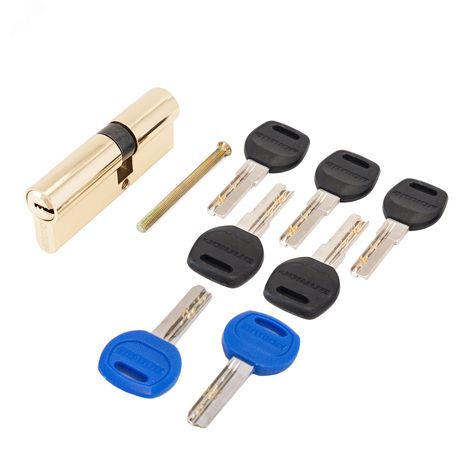 Механизм цилиндровый для врезных замков, АЛЛЮР DL-01 85 (30х10х45) BP золото - 7835 ПТК