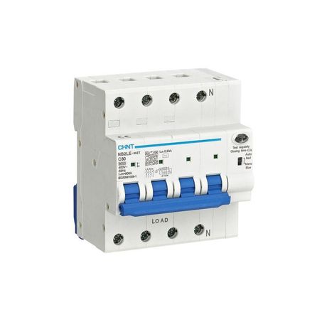 Выключатель автоматический дифференциального тока NB2LE-80ZT 3P+N 6А 30мА электронный тип A, хар-ка C, 6кА (R) | 448243 CHINT