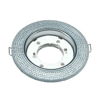Светильник встраиваемый GX53R-crystal R12L под лампу GX53 с подсветкой 230B Прозрачный/ Хром | 4690612016221 IN HOME