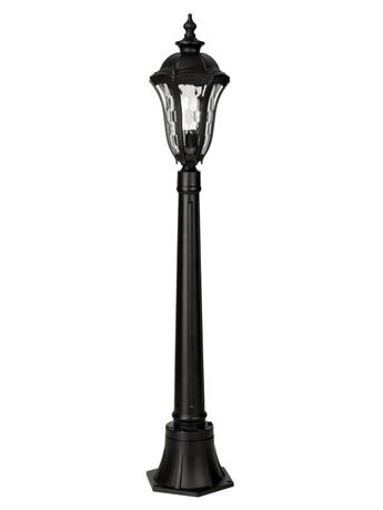 Светильник садово-парковый "Вена" 1х60 Вт, столб, H1050 мм, алюм., прозрачное/чёрный, Е27 | SQ0330-2062 TDM