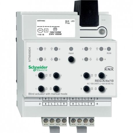 Актор для выключателя жалюзи REG-K/4х/10 с ручным управлением - MTN649804 Schneider Electric