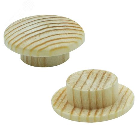 Заглушка с широкой шляпкой 12 мм сосна (10 шт.) - 16 1185 1 Европартнер