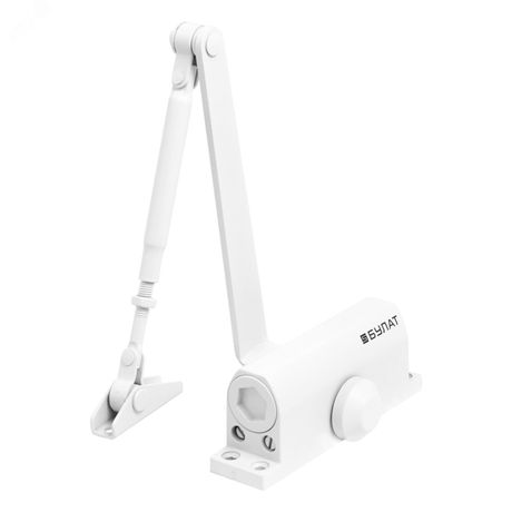 Доводчик дверной БУЛАТ ULTIMATE ДД-60 A-W (25-80 кг) белый, морозостойкий - 14920 ПТК