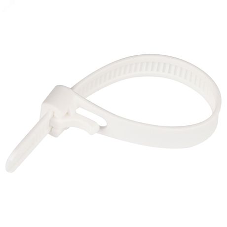 Стяжка многоразовая нейлоновая PRM 7,5x120мм белая (50 шт.) - 88258 Европартнер