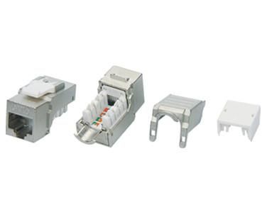 Вставка Keystone Jack RJ45 (8P8C) кат.6 экранир. KJ9-8P8C-C6-90-SH-F Hyperline 432597