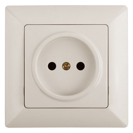 Розетка однофазная скрытого монтажа, в рамку без шторок слоновая кость 16А 250В IP20 4-201-02 Intro Solo - Б0053642 ЭРА