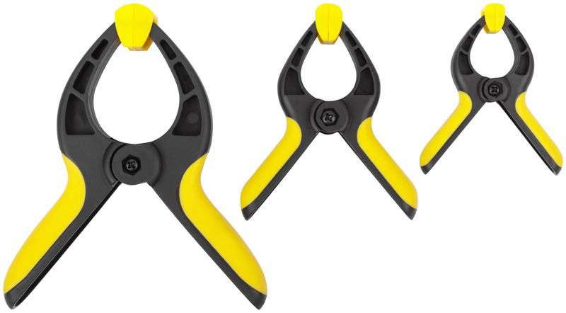 Струбцина нейлоновая быстрозажимная набор 3шт ( 75х40мм/100х50мм/150х80мм) FIT 59260 РОС