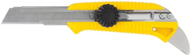 Нож технический 18 мм усиленный, вращ.прижим, с пяткой - 10256 РОС