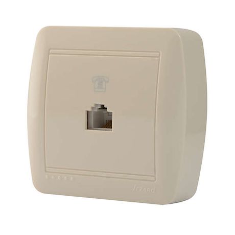 Розетка телефонная ОП Demet RJ11 крем. LEZARD 711-0300-137