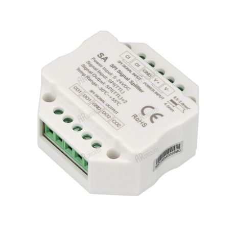 Усилитель SMART-SPI (12-24V, 2 output) (arlight, IP20 Пластик, 5 лет) | 028419 Arlight
