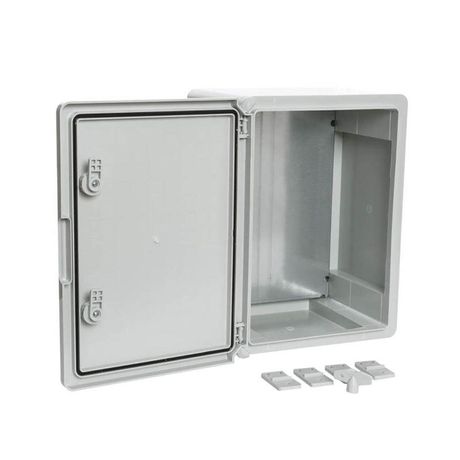 Корпус пластиковый с монтажной панелью ЩМП IP65 серая дверь 400х300х220 | PR08.26511 Промрукав Строитель