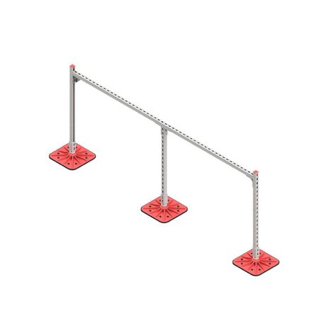 Конструкция опорная для горизонт. прямоугольн. воздуховодов и метал. лотков кабеленесущих систем TECHNORAPTOR FOOT 2500х1000 HD КМ TR0291 КМ-Профиль