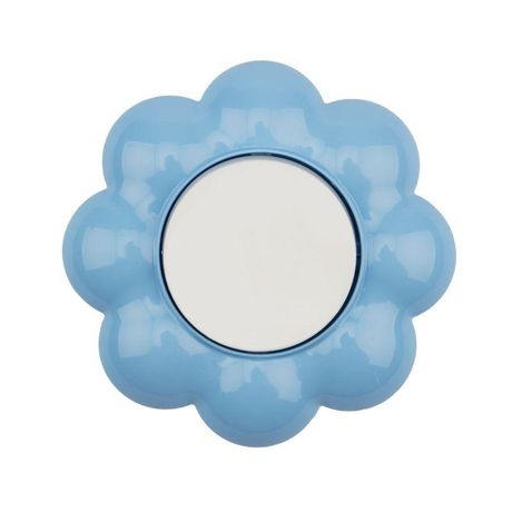 Выключатель одноклавишный HAPPY Цветок скрытой установки, белый/голубой | KR-78-0626 Kranz