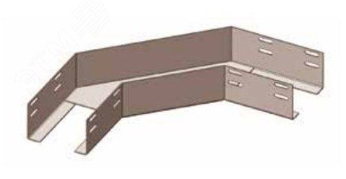 Лоток угловой глухой КГГ 300х50-90 УТ1,5 поворот на 90 оцинкованный лист S1,5 - П0000006748 Завод ЭМИ Курган 2967