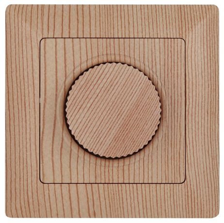 Светорегулятор поворотный СП Solo 4-401-11 600Вт 230В IP20 сосна Intro Б0053712 ЭРА